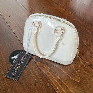 Off white and gold mini purse